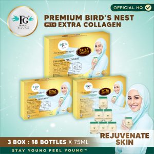 FG Walet® Premium Bird's Nest with Extra Collagen (3 Box)